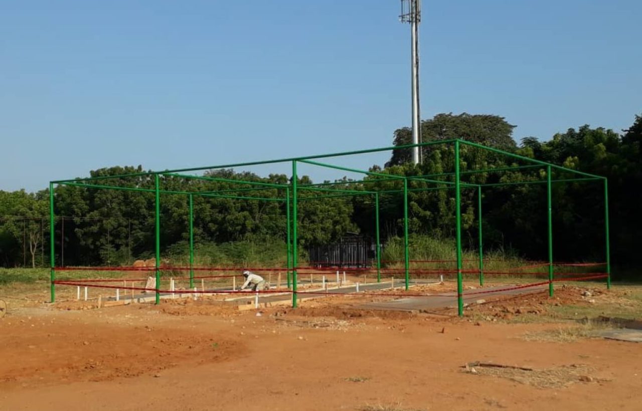 Ghana Cricket Construct New Practice Net at Achimota Oval