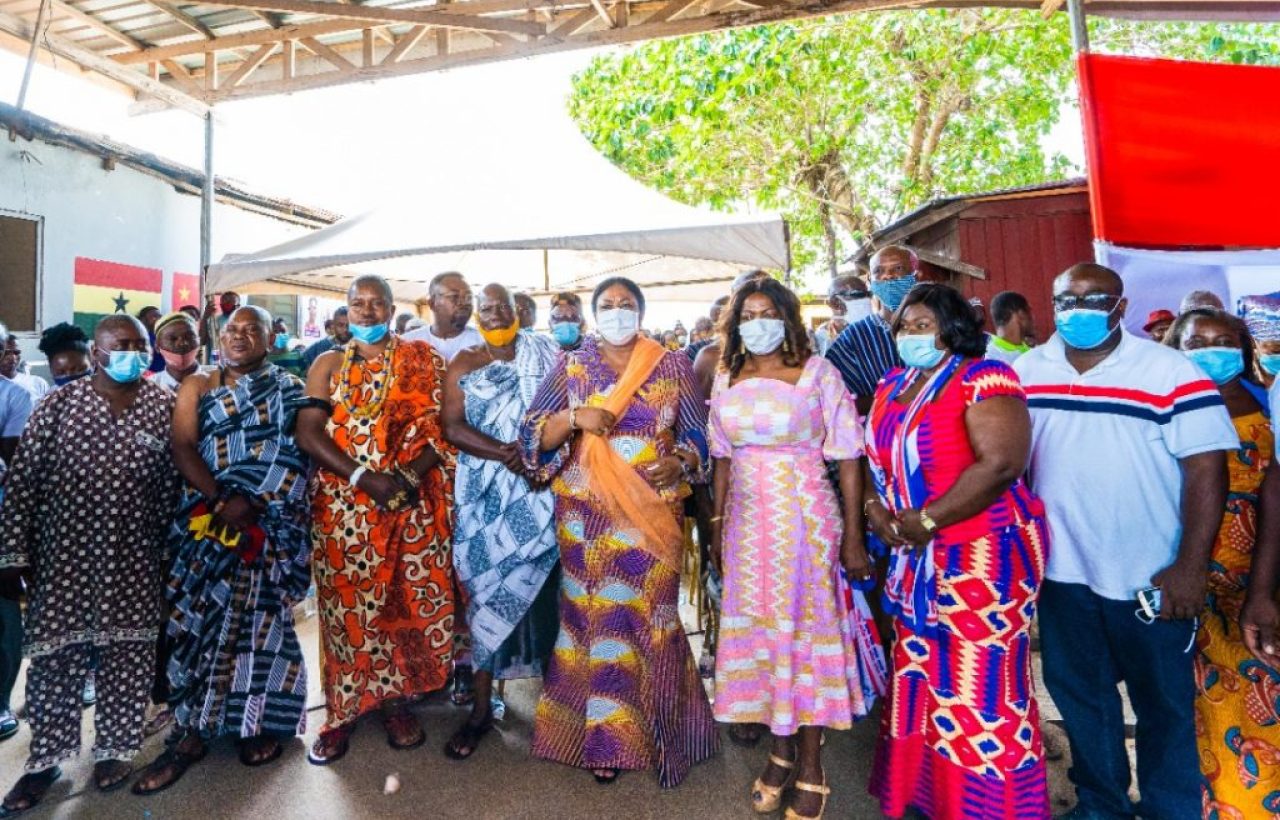 First Lady tours Ayawaso West Wuogon Constituency