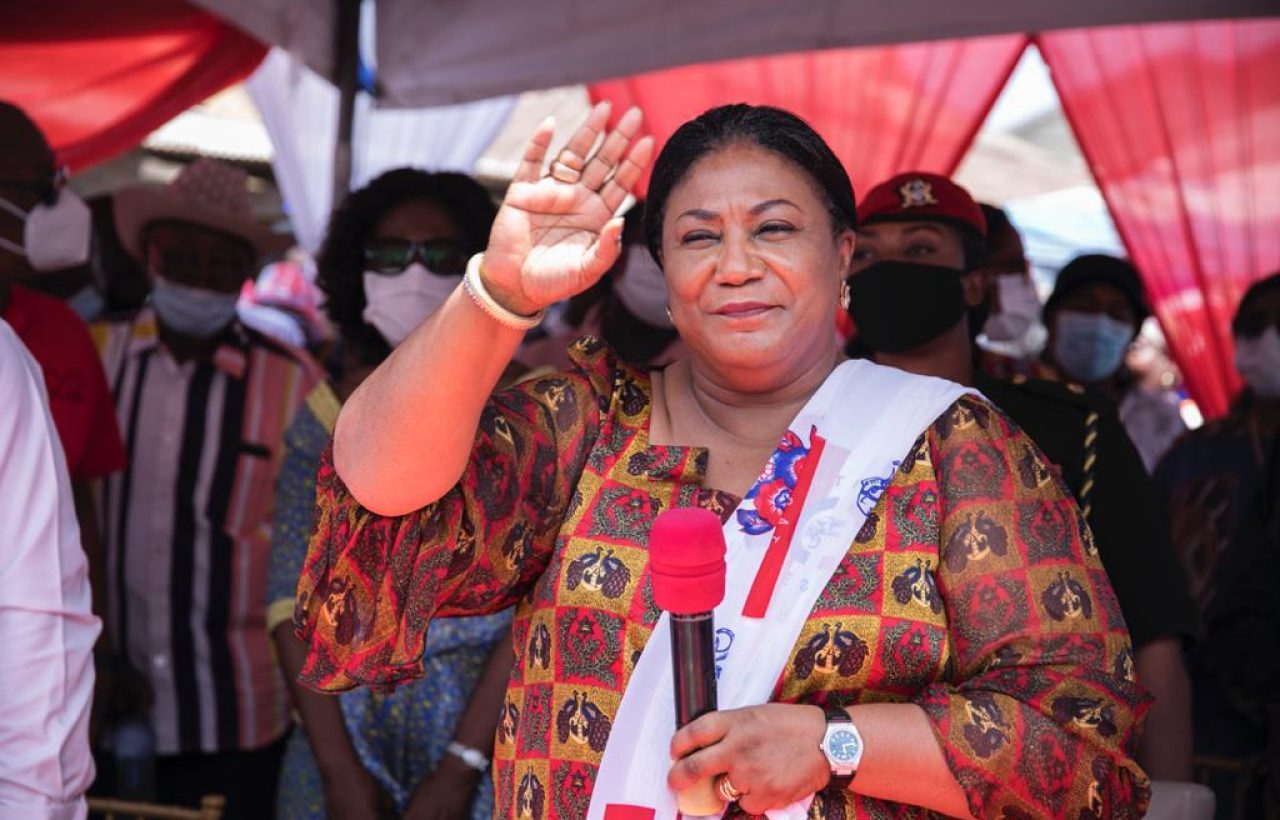 “Change your parliamentarian for Development” – First Lady tells residents of Ningo Prampram