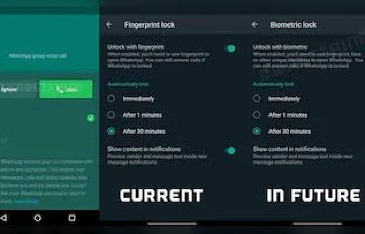 WhatsApp now has Biometric features