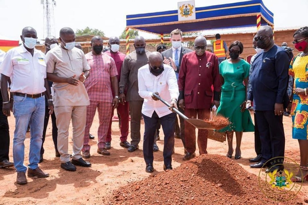 PRESIDENT AKUFO-ADDO CUTS SOD FOR GH¢5 MILLION “GHANA AWARD HOUSE”