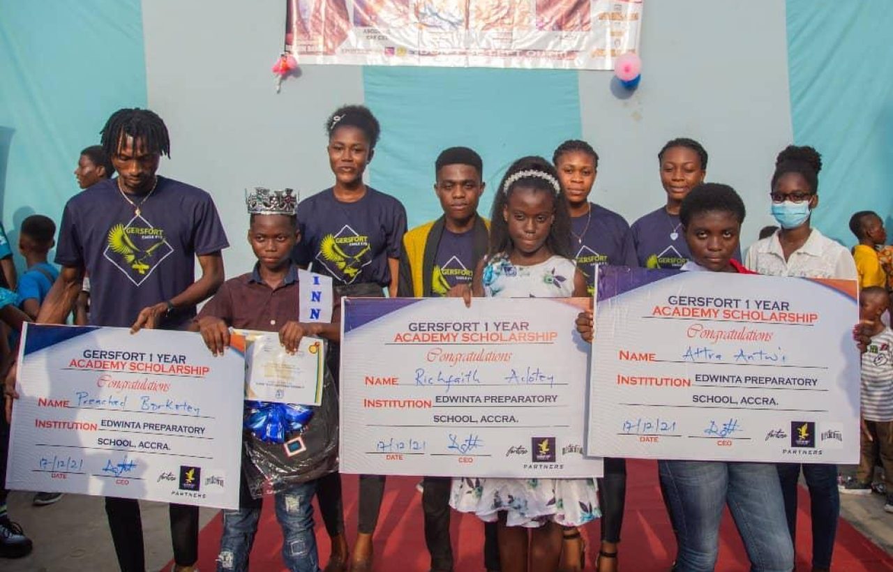 GERSFORT EAGLE EYE AWARDS THREE STUDENTS OF EDWINTA PREPARATORY SCHOOL WITH ACADEMIC SCHOLARSHIPS