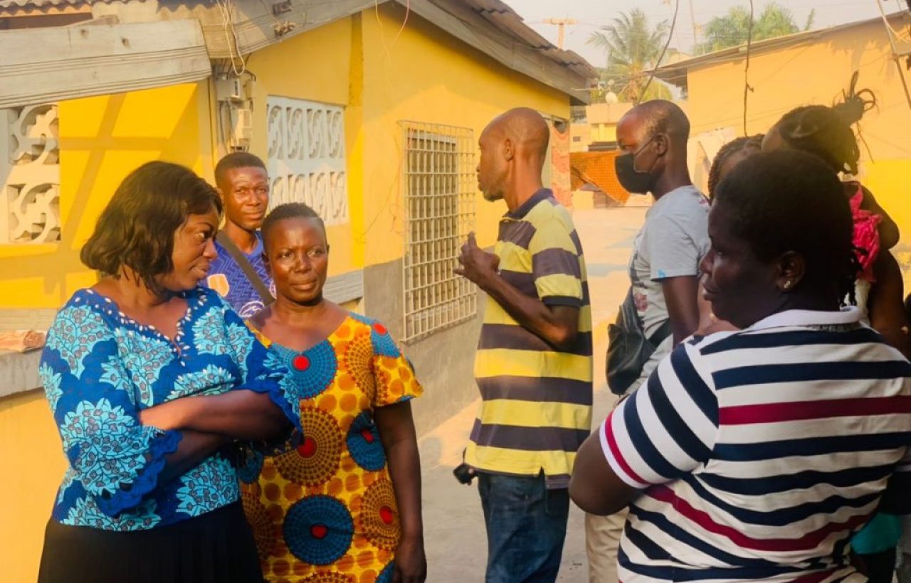 HON. SHEILA BARTELS COMMISERATES WITH VICTIMS OF TWENEBOAH FIRE DISASTER