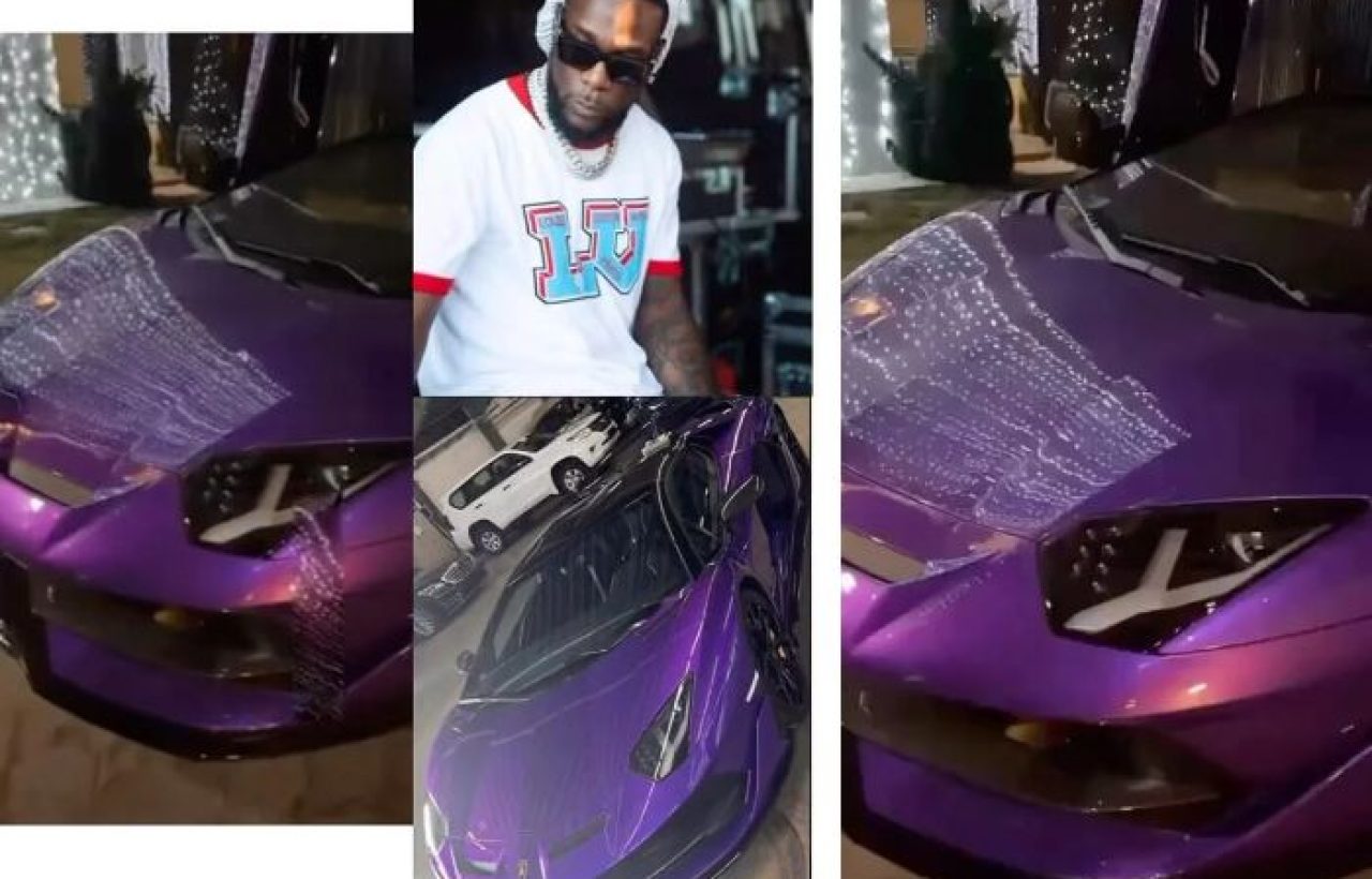 Burna Boy Takes Delivery Of $700,000 Lamborghini Aventador SVJ