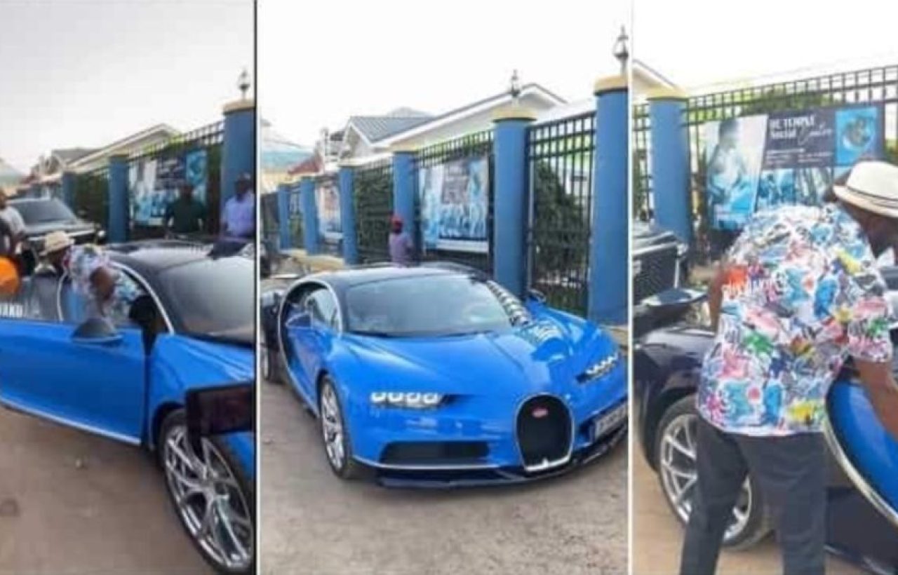 Despite ‘Bore’ As He Pulls Up At Opening Of Massage Spa In His $3 Million Bugatti